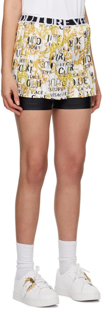 Versace White Print Shorts 2