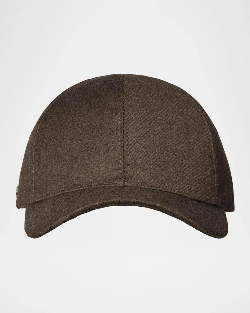 Eton Men's Knitted-Back Brushed Wool Baseball Cap 1