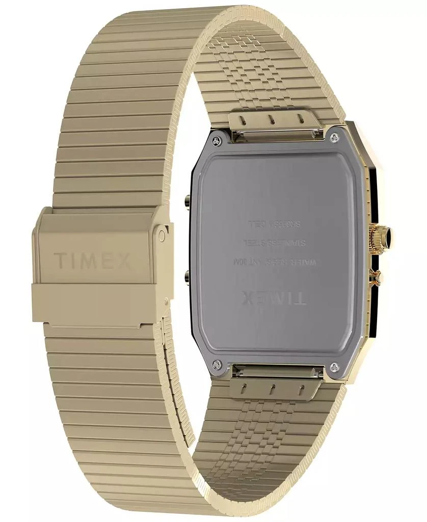 Timex Men's Quartz Analog Digital Gold-Tone Stainless Steel Watch, 33mm 4