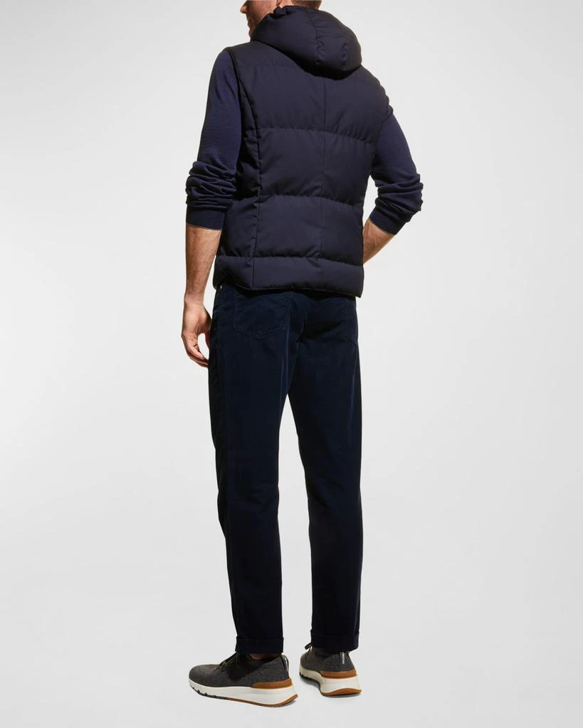 Brunello Cucinelli Men's Hooded Down Vest 4