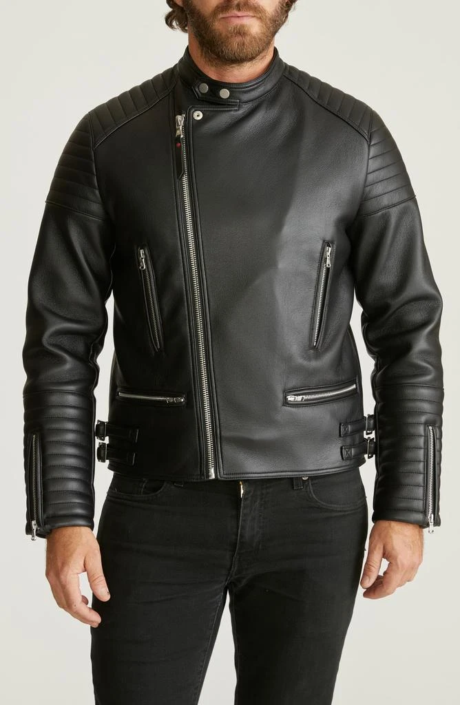 Robert Graham Faux Leather Moto Jacket