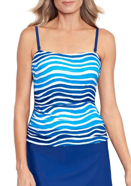 American Beach Beach New Americana Spangled Banner Swim Top 1