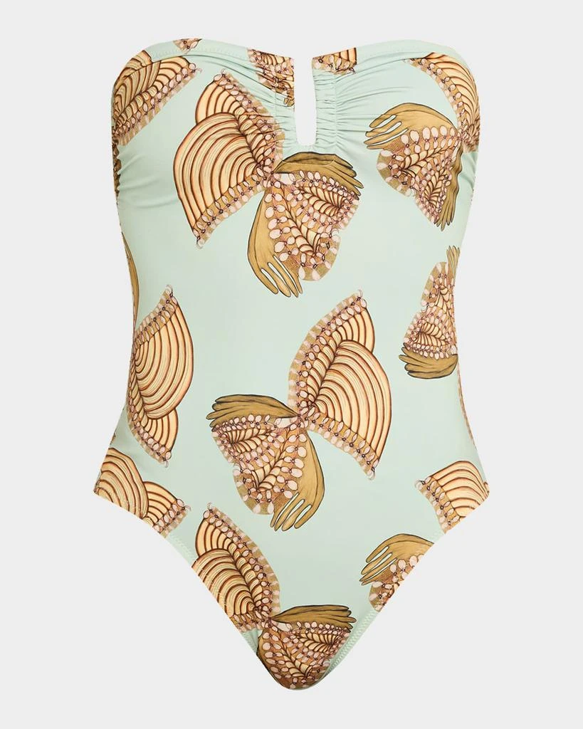 Ulla Johnson Monterey Strapless One-Piece Swimsuit