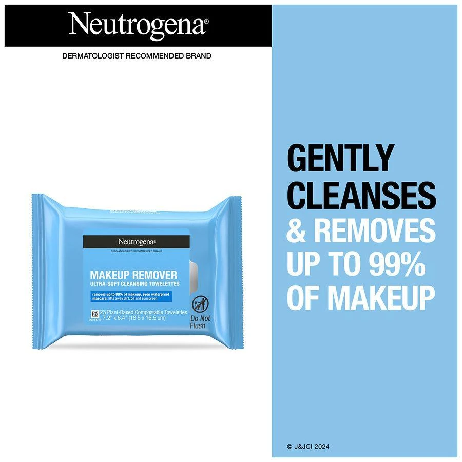 Neutrogena Cleansing Makeup Remover Wipes, Individually Wrapped Unspecified 3