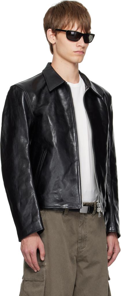Our Legacy Black Mini Leather Jacket - Jackets - Compare Prices