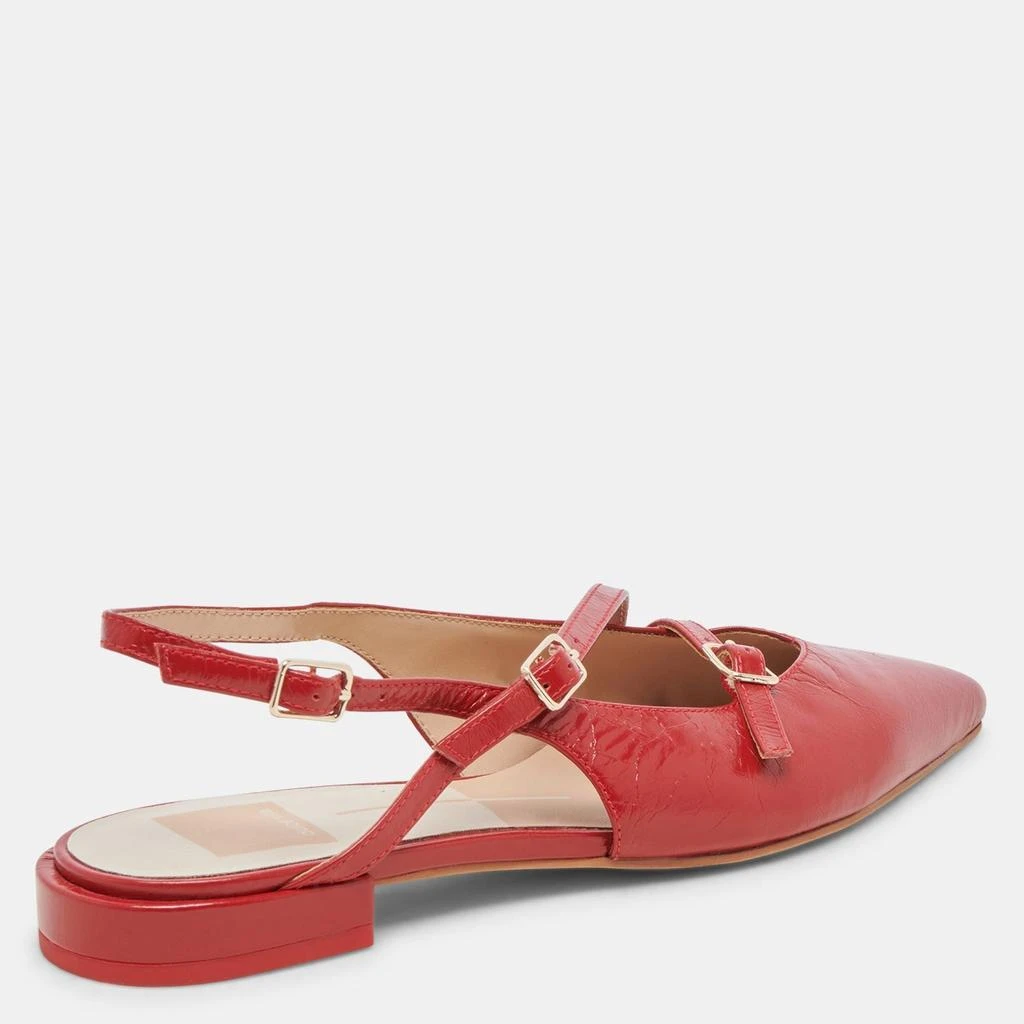 Dolce Vita Pamla Wide Flats Red Crinkle Patent 3