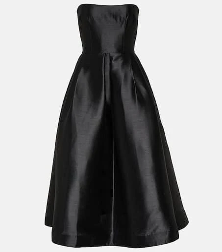 Alex Perry Strapless faille midi dress 1