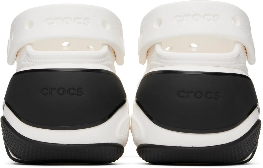 Crocs White & Black Bubble Crush Slip-on Loafers 2