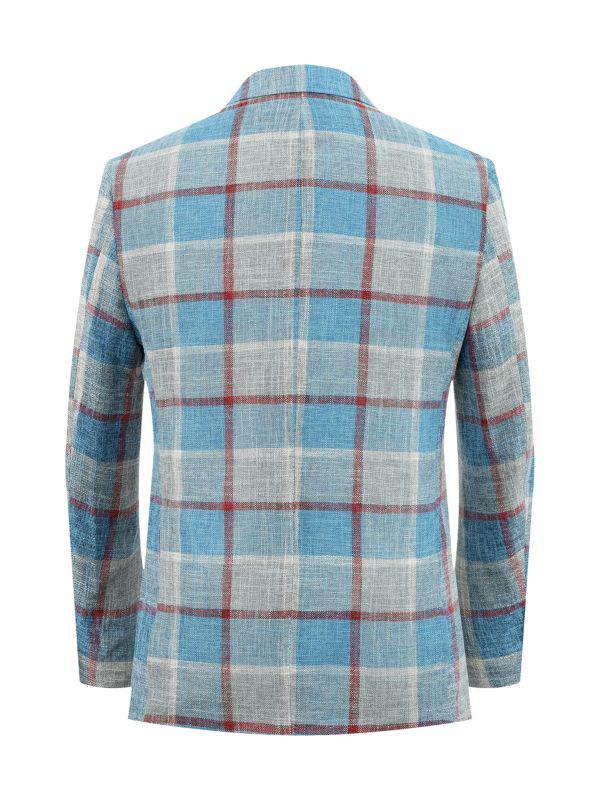 Elie Balleh Slim Fit Plaid Sport Coat
