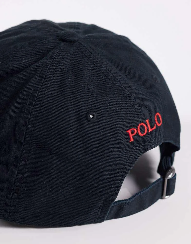 Ralph Lauren Polo Ralph Lauren icon logo baseball cap in black 2