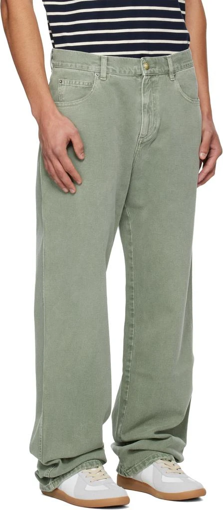 Balmain Khaki Loose Jeans 2