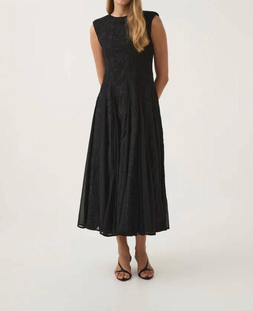 Aje Soleil Lace Midi Dress
