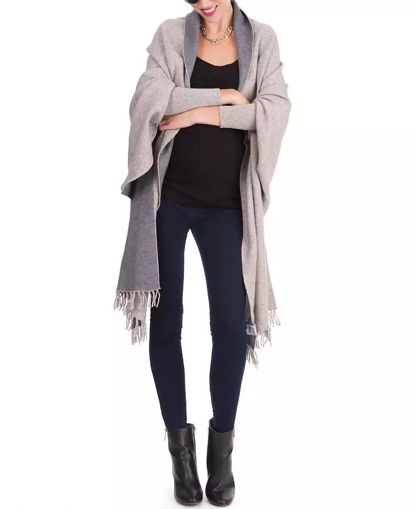 Seraphine Two-Tone Luxury Maternity Nursing Shawl Wrap 1