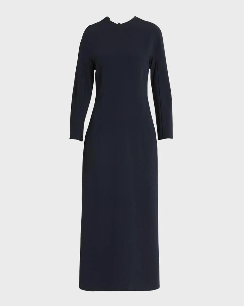 The Row Elia Long-Sleeve Viscose Dress 1