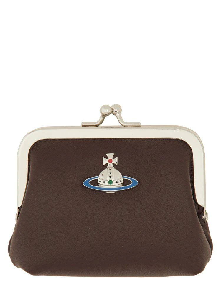 Shop Vivienne Westwood Orb Plaque Frame Coin Purse on Sale at