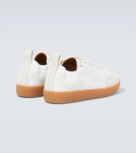 Dries Van Noten Suede-trimmed leather sneakers 6