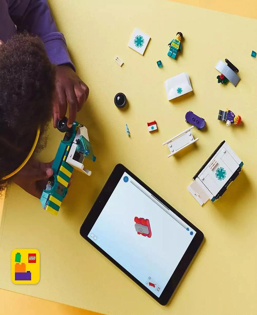 LEGO City Emergency Ambulance Building Toy 60451, 184 Pieces 7