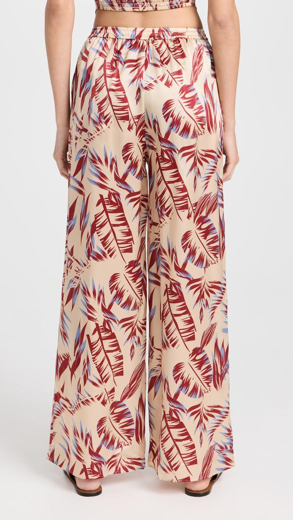 Onia Silk Wide Leg Drawstring Pants