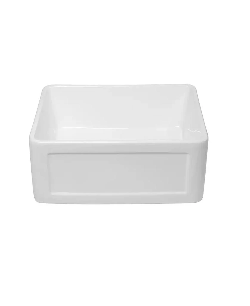 Flynama huluwat 24x18x10inch White Farmhouse Sink Ceramic Single Bowl Reversible Apron Front Laundry 10