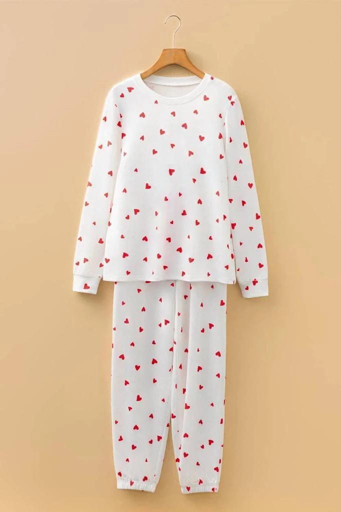 Lovesoft Lovesoft - Hearts Long Sleeve Lounge Pant Set 4