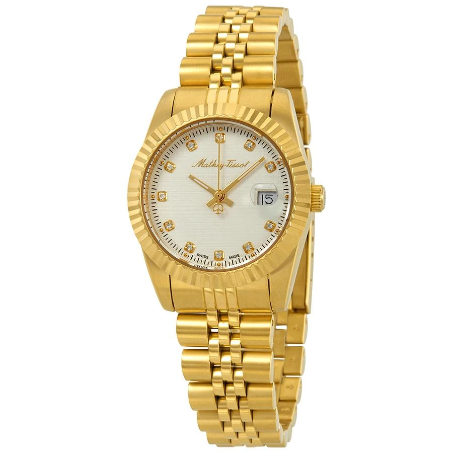 Mathey-Tissot Mathey-Tissot Mathey III Quartz Crystal White Dial Ladies Watch D810PI