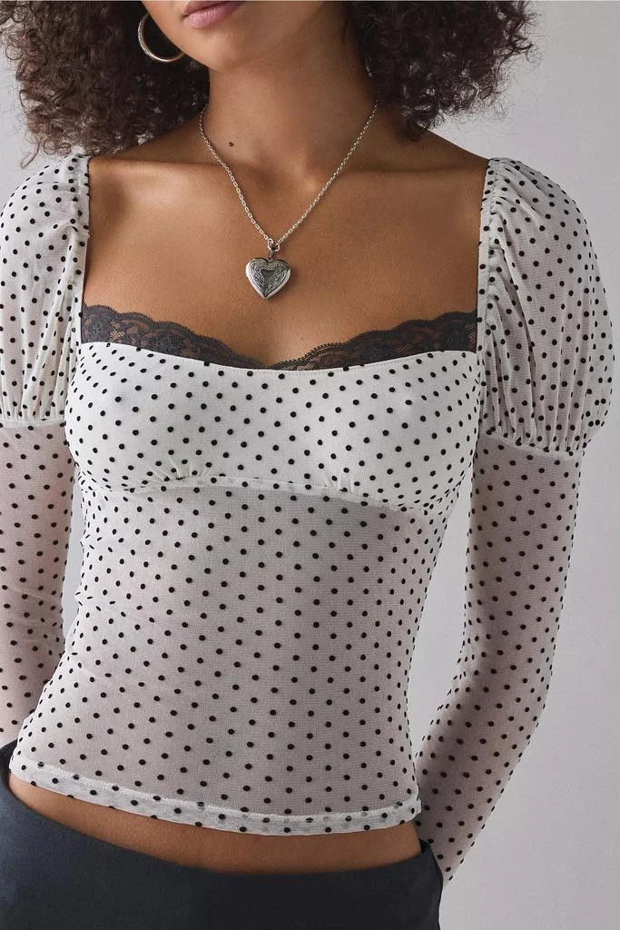 Kimchi Blue Kimchi Blue In The Dark Sheer Mesh Long Sleeve Top 2