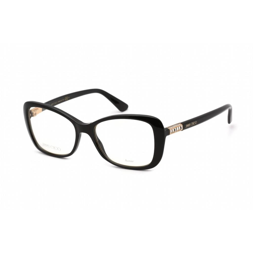 Jimmy Choo Jimmy Choo Women's Eyeglasses - Full Rim Butterfly Black Plastic Frame | JC284 0807 00 1