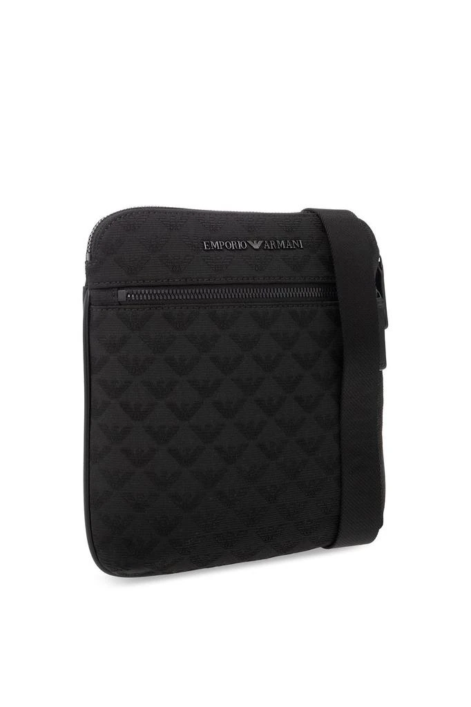 Emporio Armani Emporio Armani All-Over Jacquard Eagle Flat Shoulder Bag 4