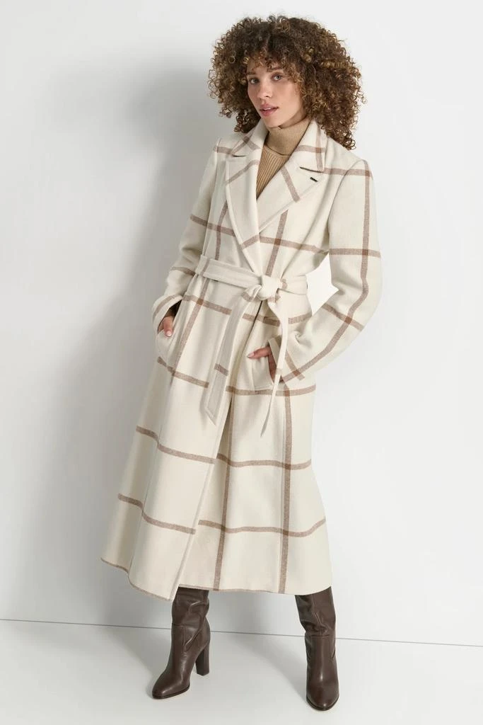 DKNY WOOL WRAP COAT 1