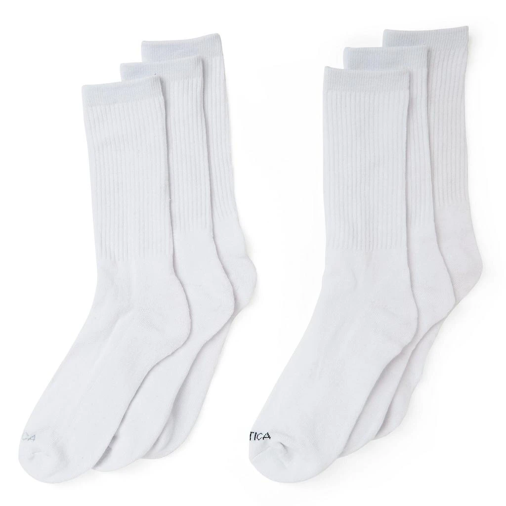 Nautica Nautica Mens Athletic Crew Socks, 5-Pack 1