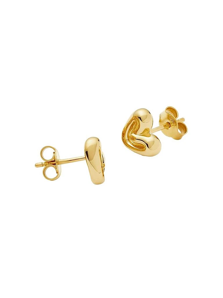 Missoma 18K-Yellow-Gold Vermeil Mini Puffy Heart Stud Earrings 3