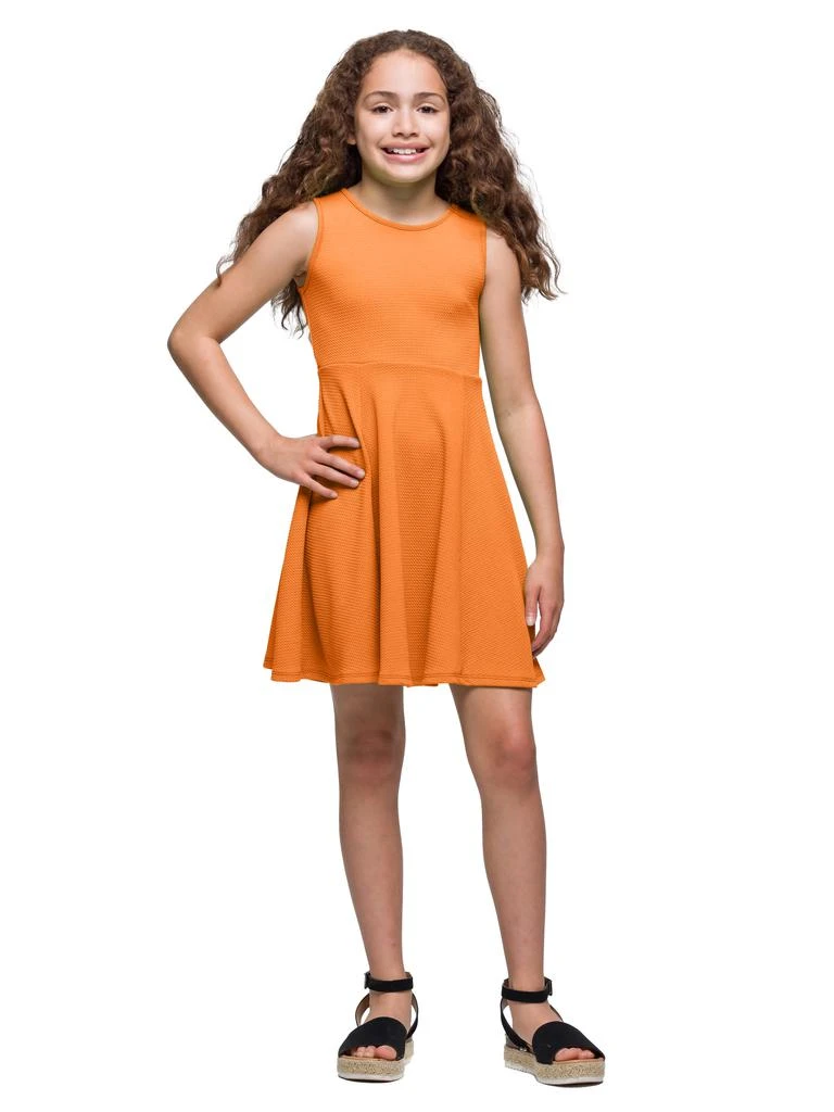 sleeveless fit and flare dresses knee length Lela Rose Blue Sleeveless Fit & Flare Dress 4 Knee Length USA