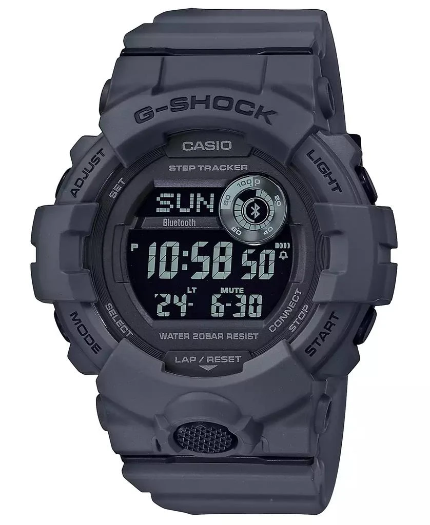 G-Shock Men's Digital Gray Resin Strap Watch 48.6mm 1