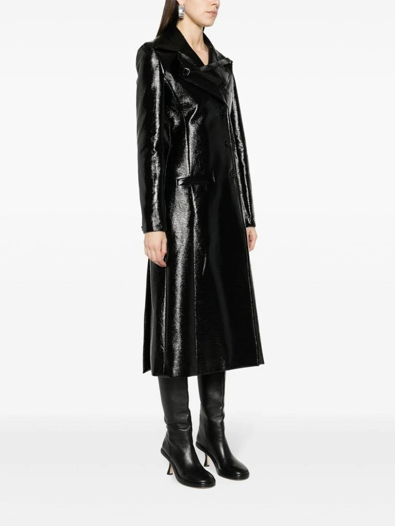 Courrèges Mid-Length Faux Leather Patent Coat 3