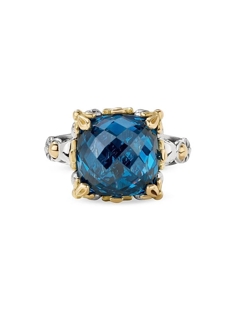 Konstantino Anthos Sterling Silver, 18K Yellow Gold & Blue Spinel Ring 3