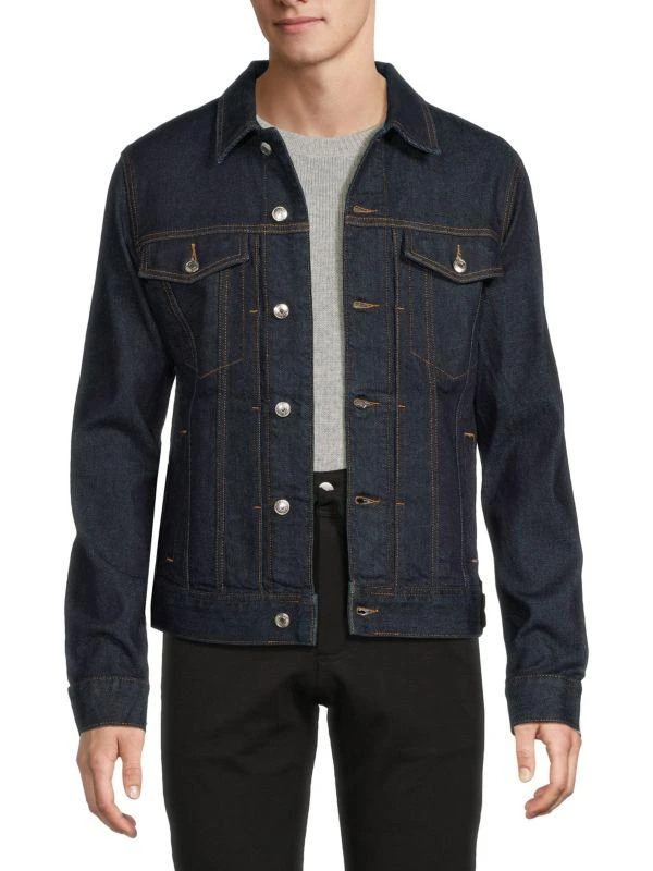 ZADIG & VOLTAIRE Art Is Truth Graphic Back Denim Jacket 1