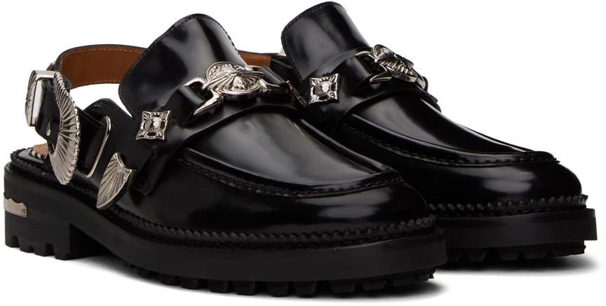 Toga Pulla Black Polished Loafers 4