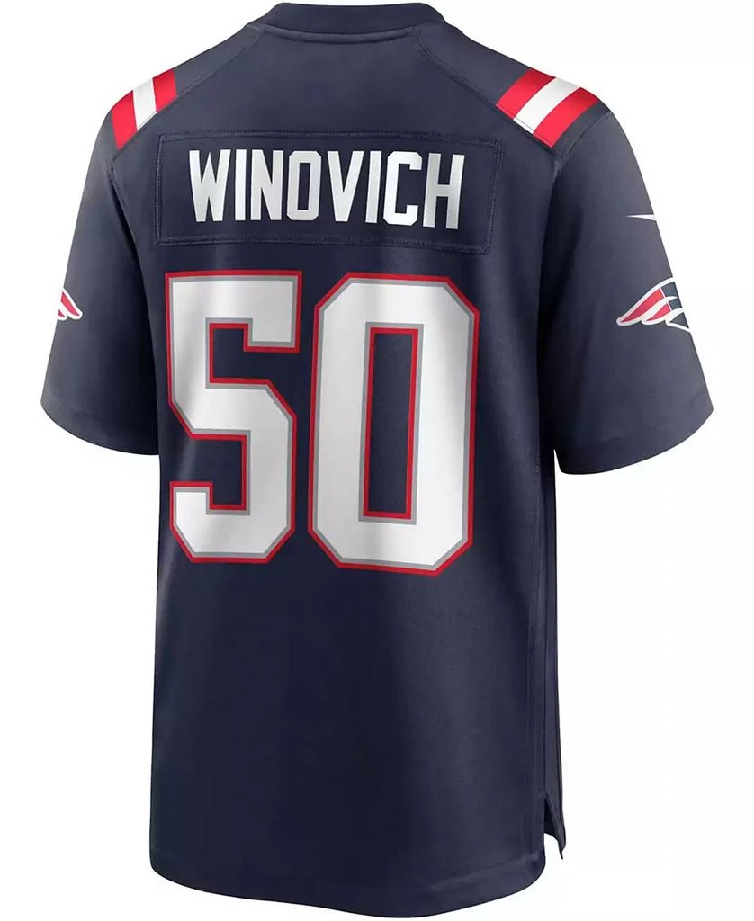 NIKE Men's Chase Winovich Navy New England Patriots Game Player Jersey 3