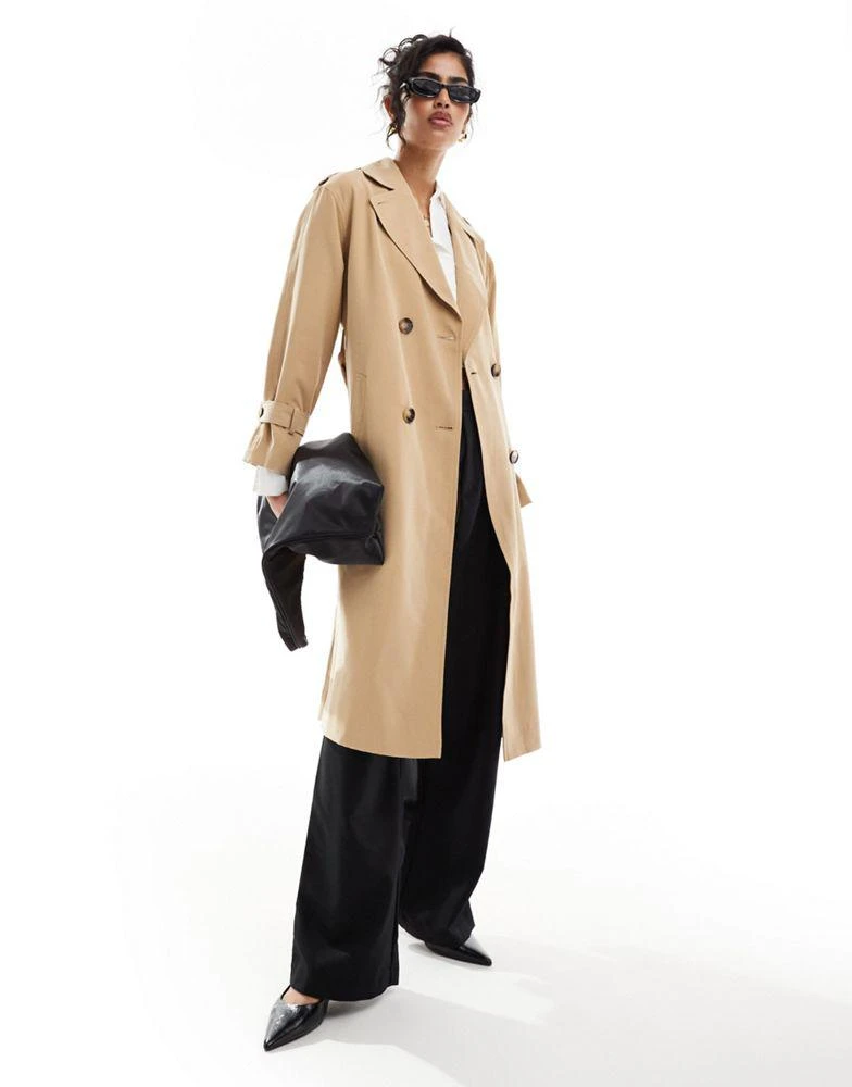 Whistles Whistles Riley trench coat in tan 1