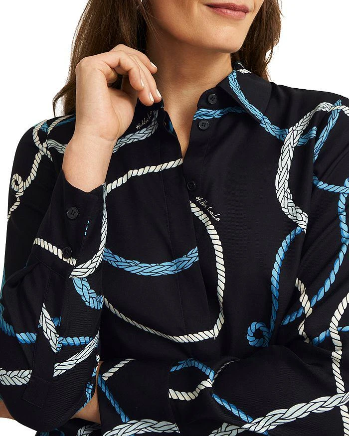 HOBBS LONDON Raya Rope Print Blouse 4