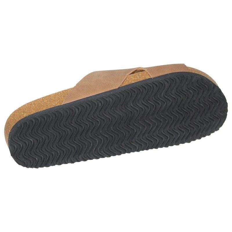 SOBEYO Classic Cork Sandals Criss-Cross Strap Slip 2
