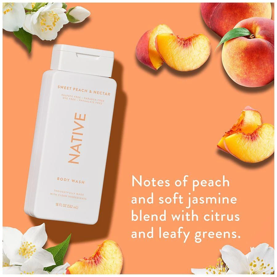 Native Body Wash Sweet Peach & Nectar 5
