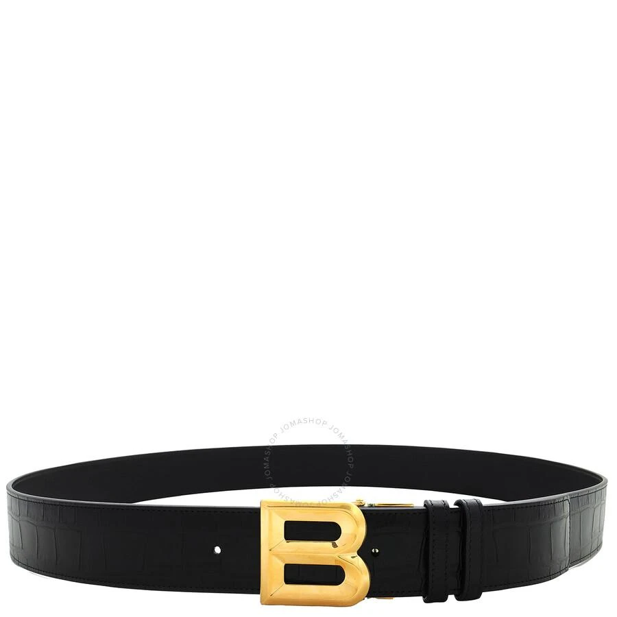 Bally B Bold Croc Embossed Leather Belt 2