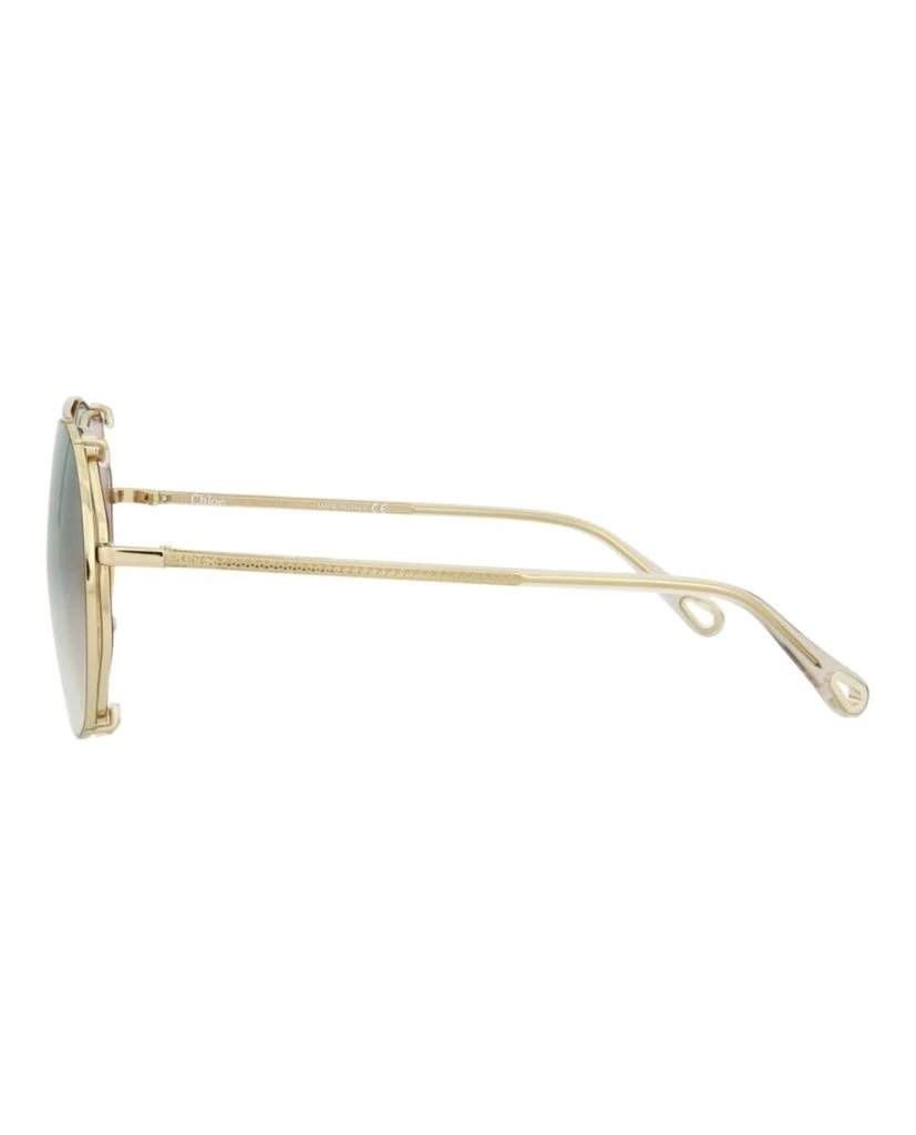 Chloé Round-Frame Metal Sunglasses 3