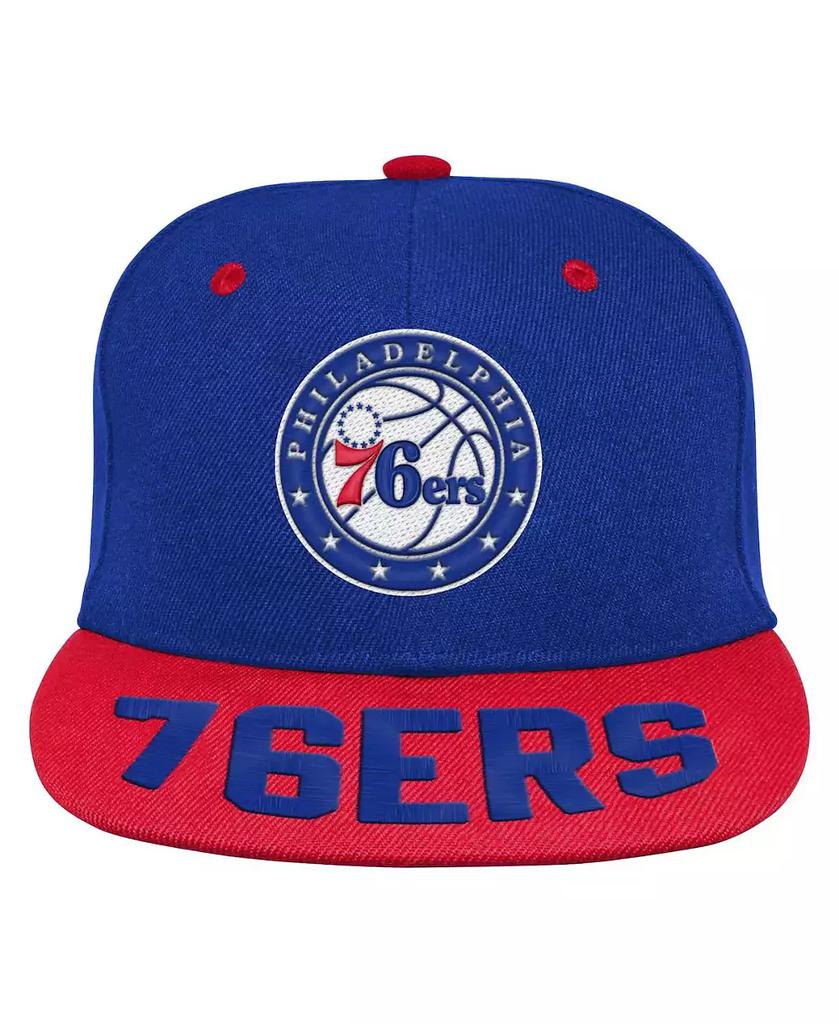 Outerstuff Youth Boys and Girls Royal Philadelphia 76ers Backboard Snapback Hat