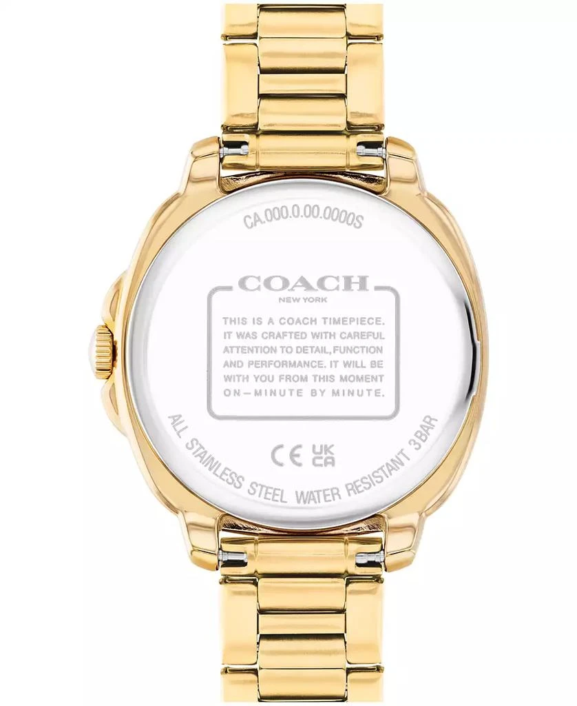 Coach Women
s Kitt Gold Tone Stainless Steel Bracelet Watch, 34mm 2