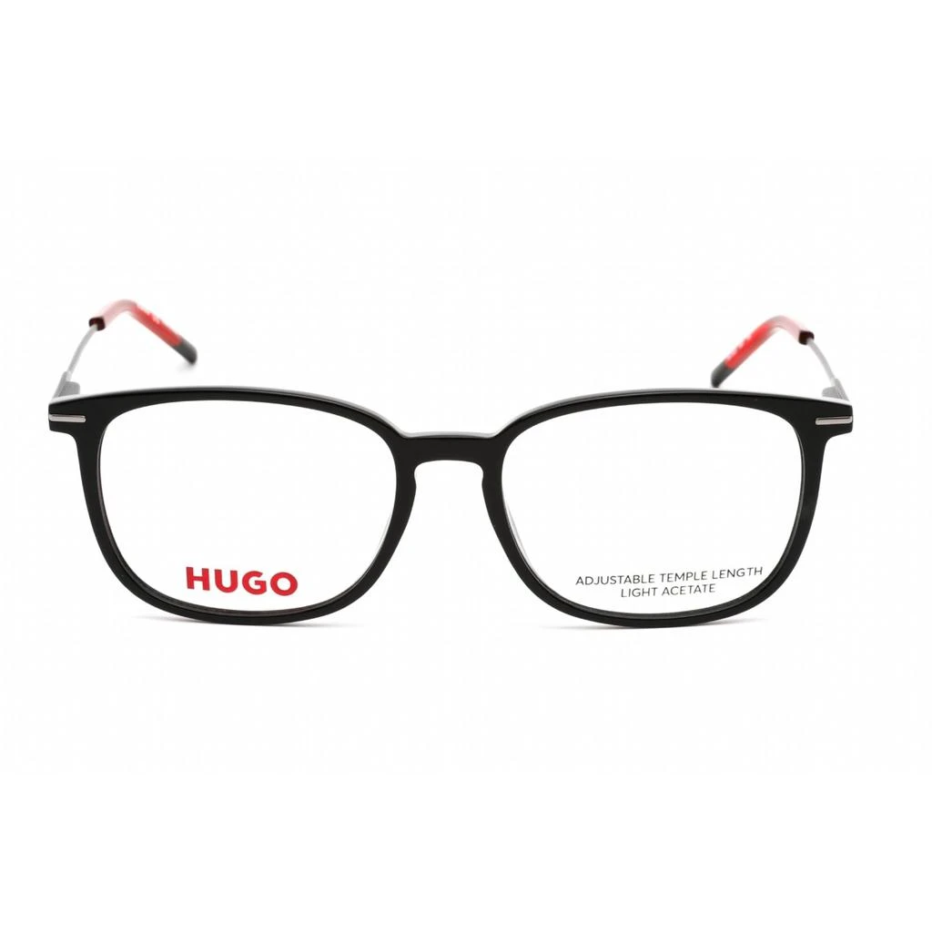 Hugo Hugo Women's Eyeglasses - Full Rim Rectangular Black Plastic Frame | HG 1205 0807 00 2