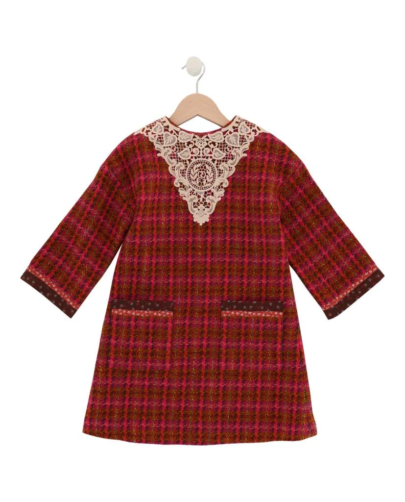 Gucci Tweed Lace Trim Dress