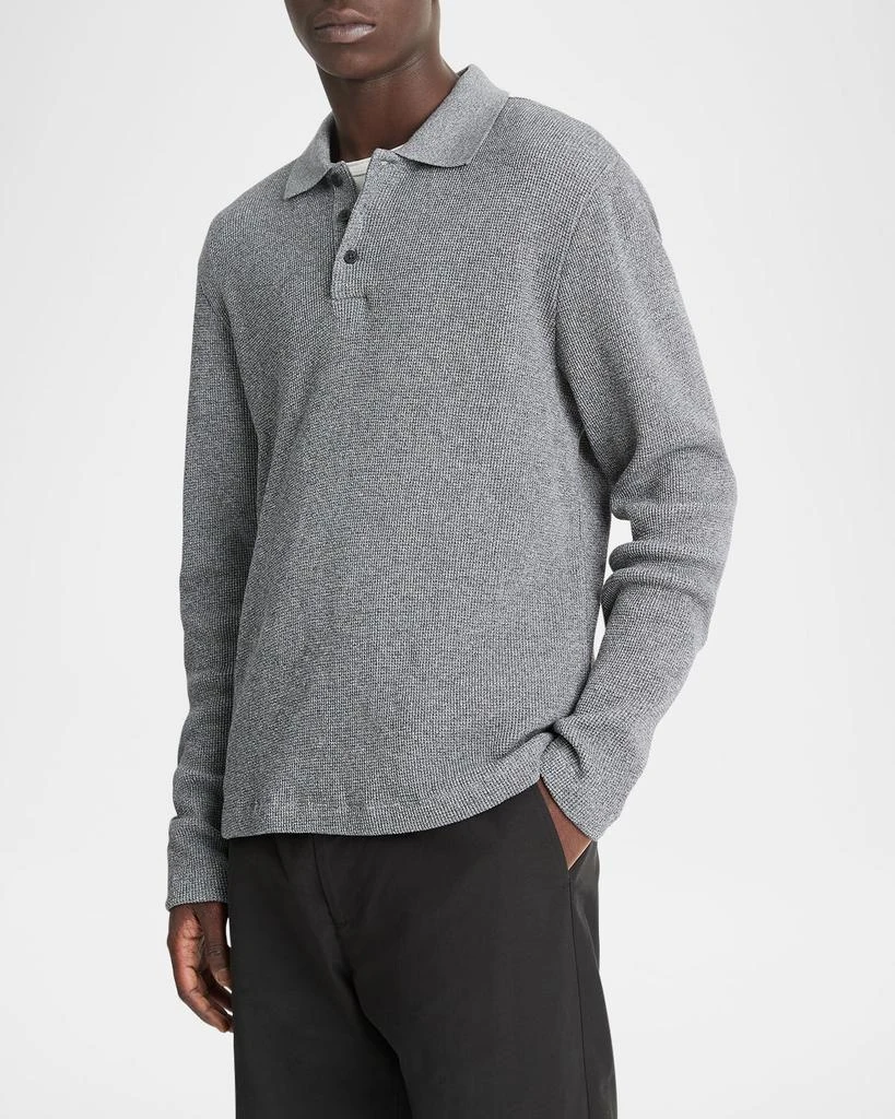 Vince Men's Sunfaded Thermal Polo Shirt 1