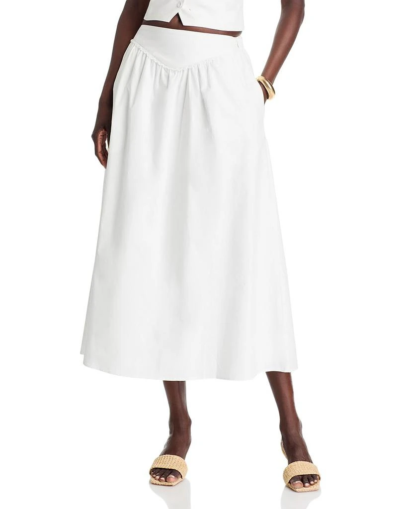 Wayf Claire Drop Waist A Line Skirt 1